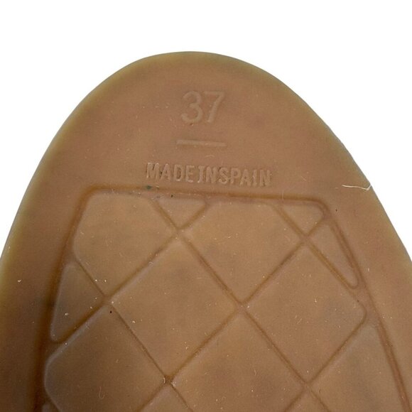 Chanel Tweed Sequin Logo Cap Toe Espadrilles Cream Size EU37 - Picture 11 of 16